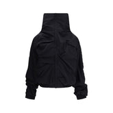 ALAINPAUL Black Polyamide Full-Length Jacket